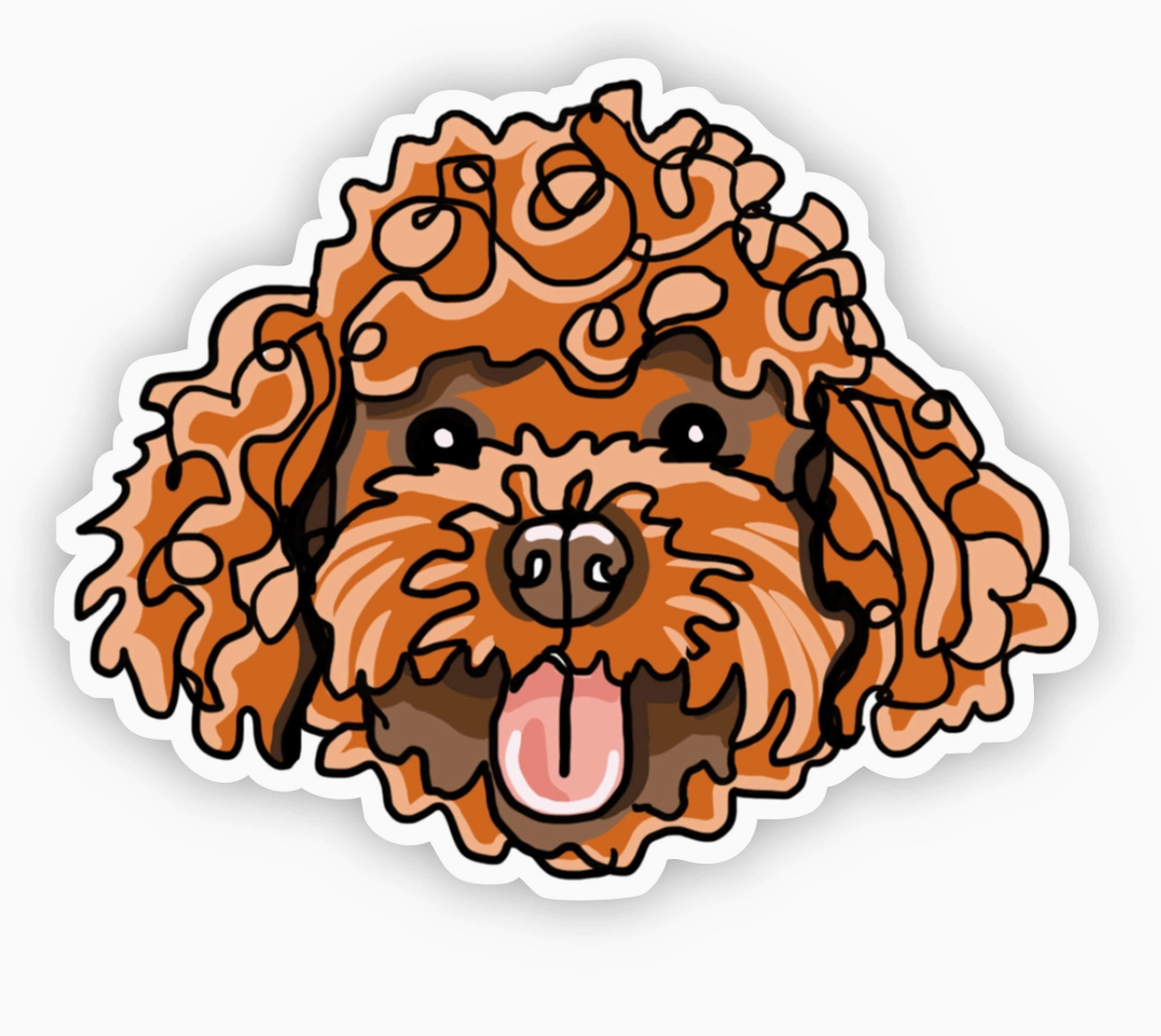 Goldendoodle Dog Sticker