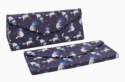 Space Cat Glasses Case