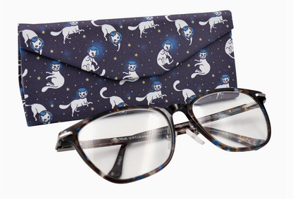 Space Cat Glasses Case