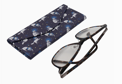 Space Cat Glasses Case